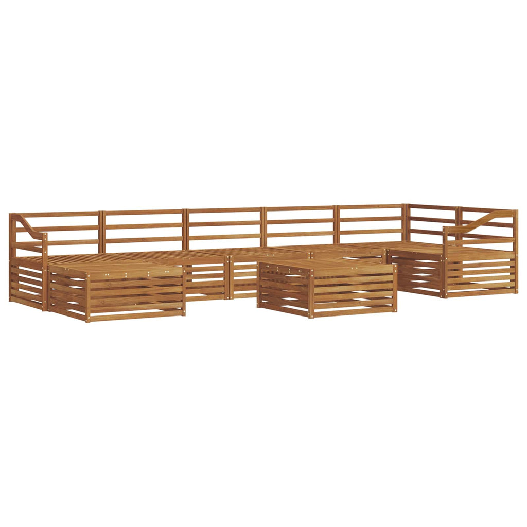 vidaXL Zestaw sof na zewnątrz 8 pcs Naturalny