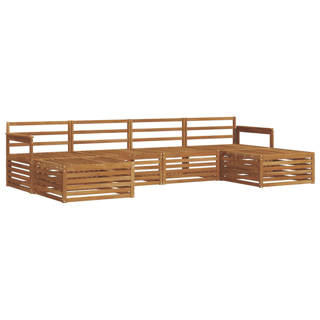 vidaXL Zestawy sof 6 pcs Naturalny Lite Drewno Akacji