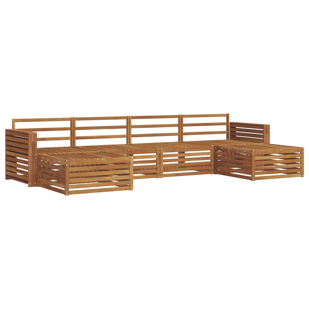 vidaXL Zestawy sof 6 pcs Naturalny Lite Drewno Akacji
