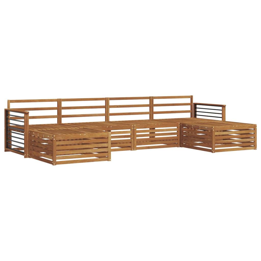 vidaXL Zestawy sof 6 pcs Naturalny Lite Drewno Akacji