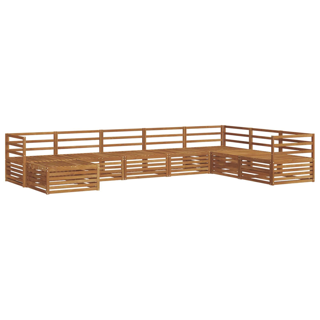 vidaXL Zestaw sof na zewnątrz 8 pcs Naturalny