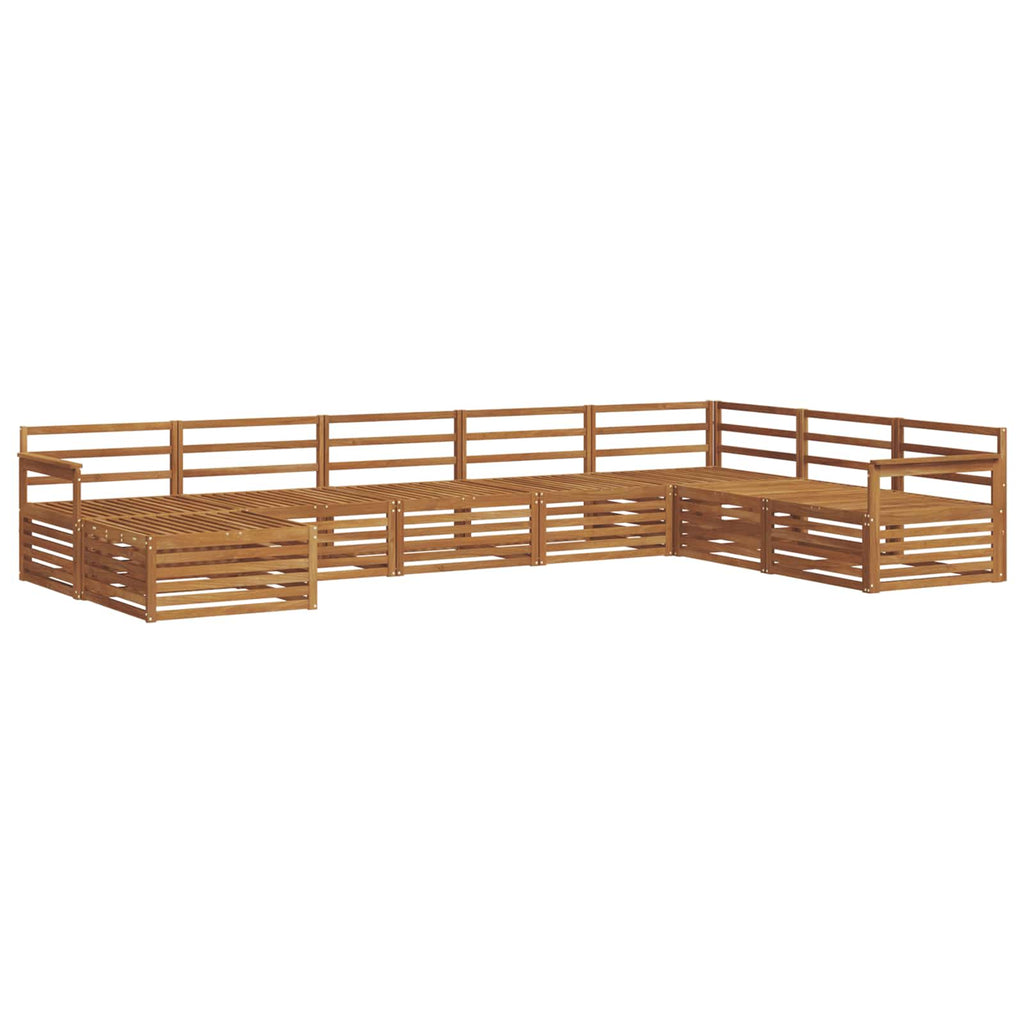 vidaXL Zestaw sof na zewnątrz 8 pcs Naturalny