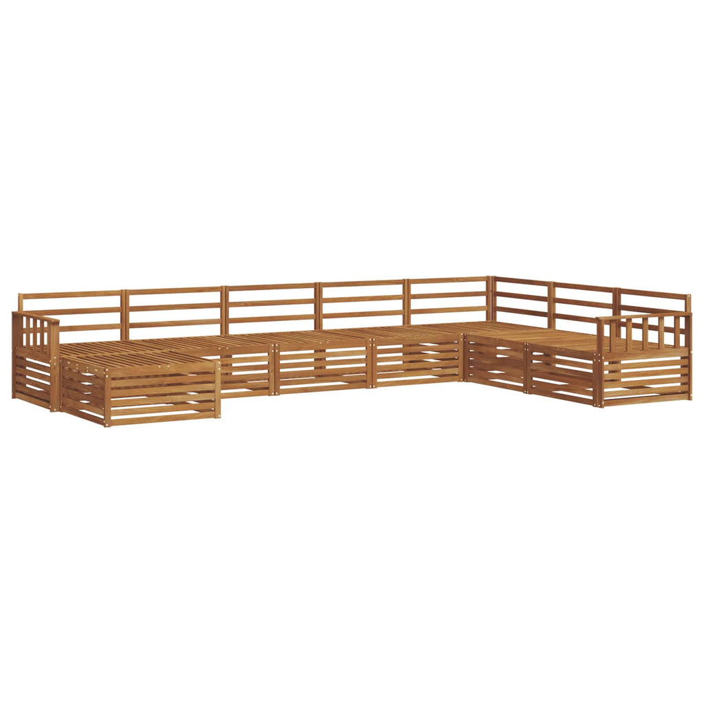 vidaXL Zestaw sof na zewnątrz 8 pcs Naturalny
