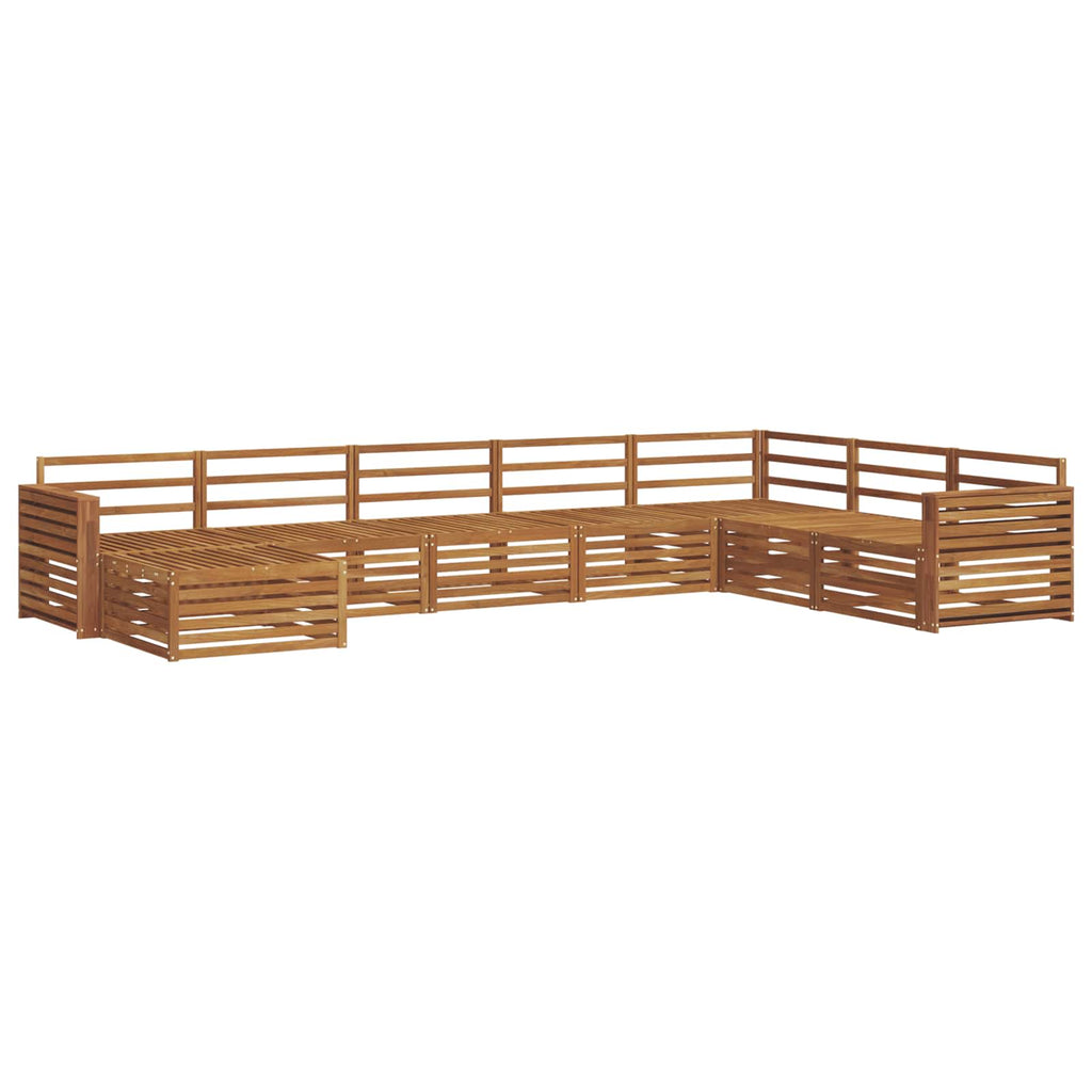 vidaXL Zestaw sof na zewnątrz 8 pcs Naturalny