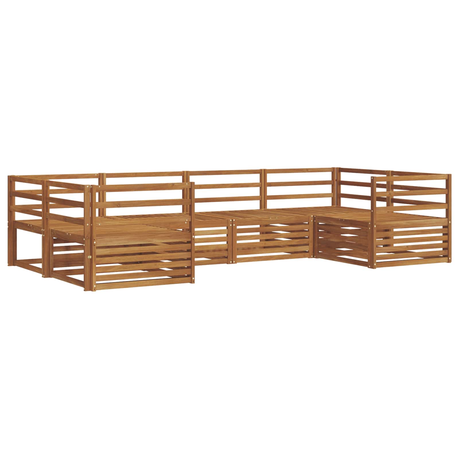 vidaXL Zestaw sof na zewnątrz 6 pcs Naturalny