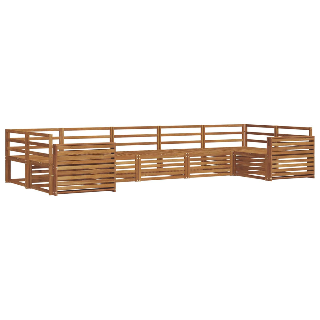 vidaXL Zestaw sof na zewnątrz 7 pcs Naturalny