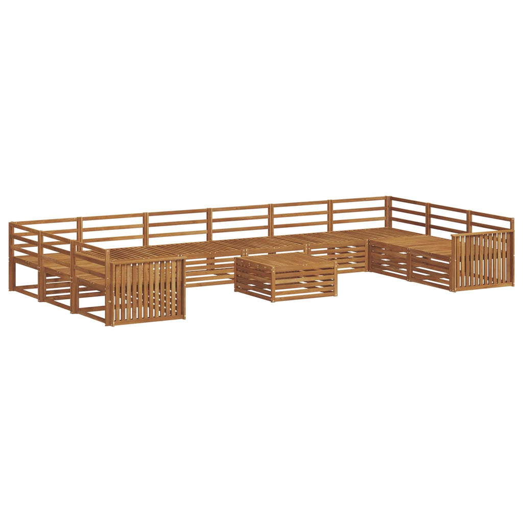 vidaXL Zestawy sof 11 pcs Naturalny Lite Drewno Akacji