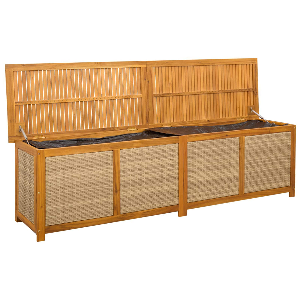 vidaXL Skrzynia do przechowywania w ogrodzie 185 L Lite Drewno Akacji
