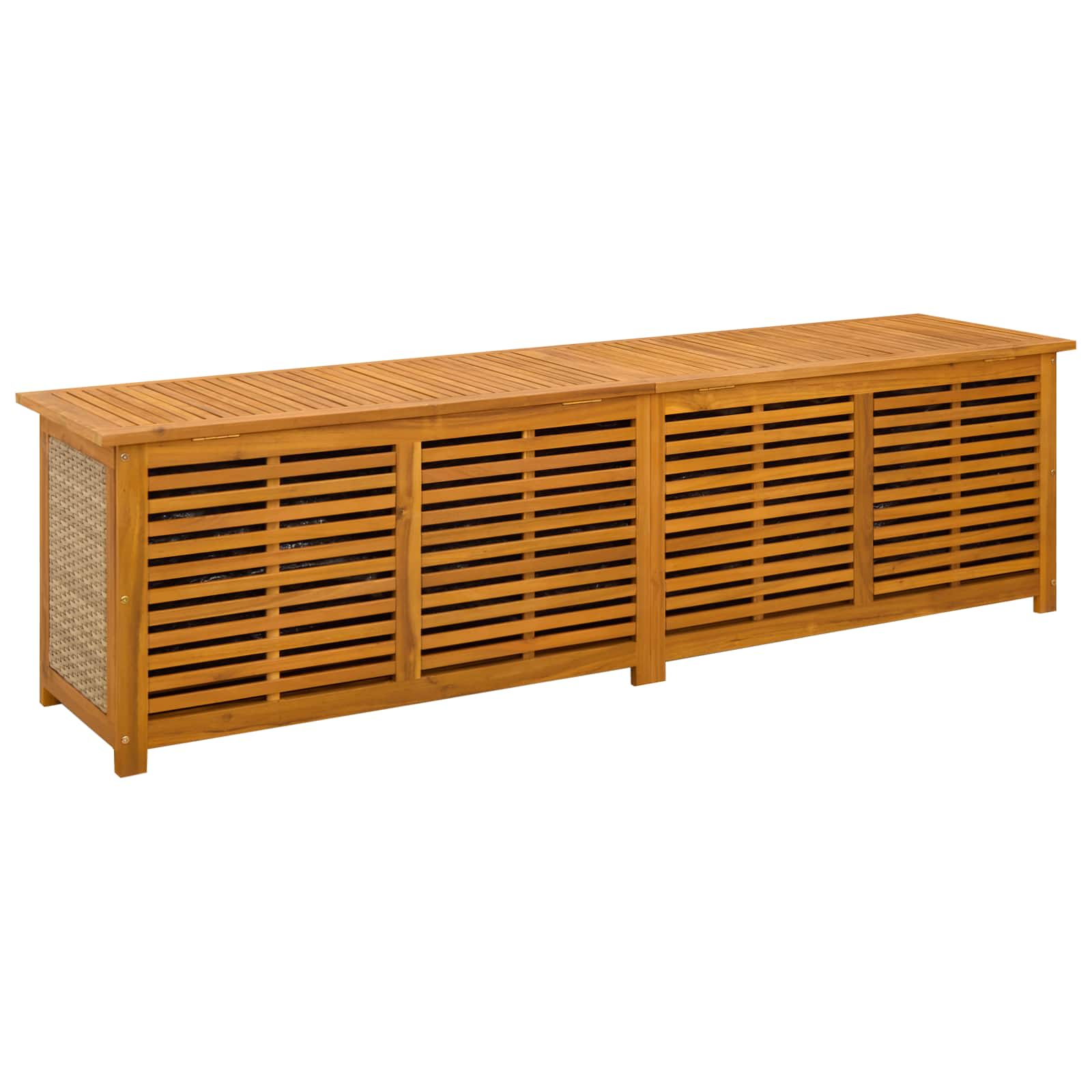 vidaXL Skrzynia do przechowywania w ogrodzie 185 L Lite Drewno Akacji