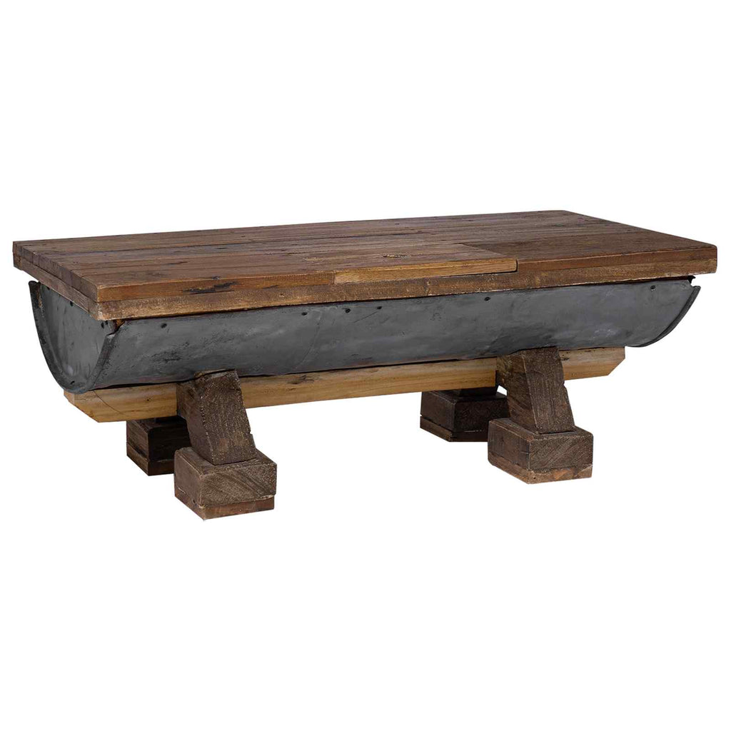 vidaXL Stolik kawowy Naturalny 90 x 50 x 35 cm drewno