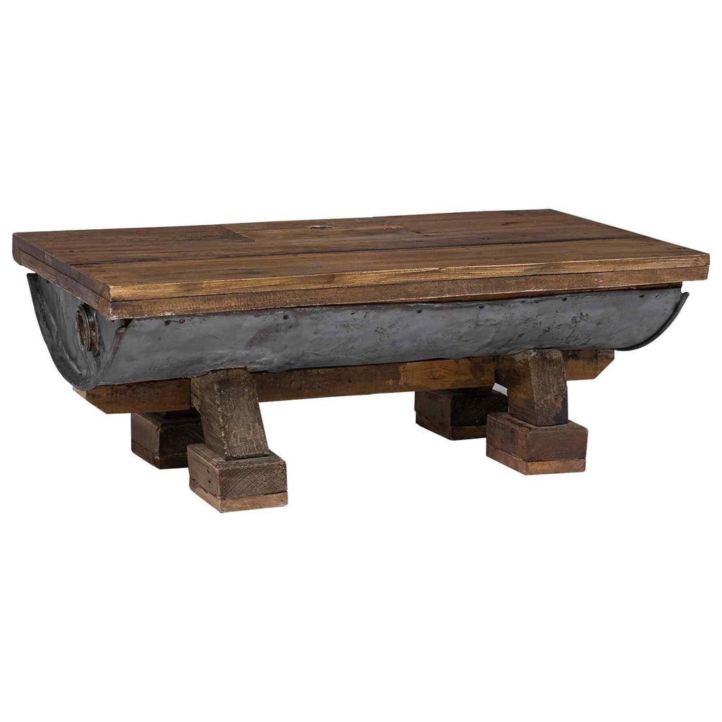 vidaXL Stolik kawowy Naturalny 90 x 50 x 35 cm drewno