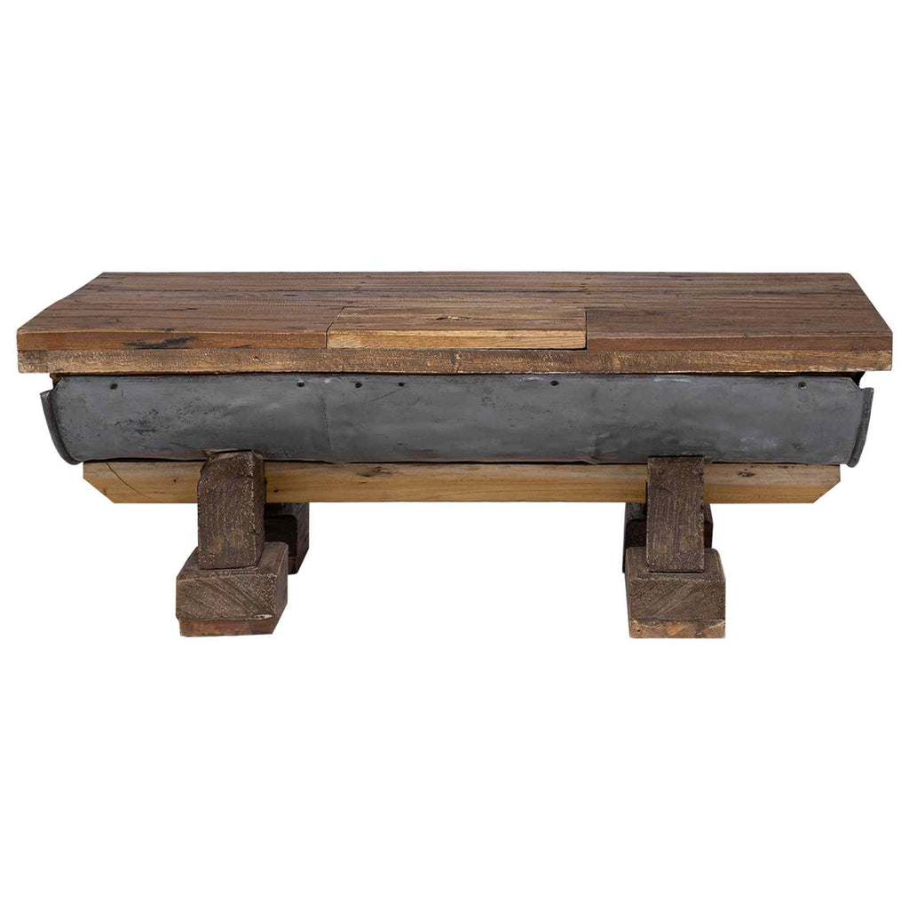 vidaXL Stolik kawowy Naturalny 90 x 50 x 35 cm drewno
