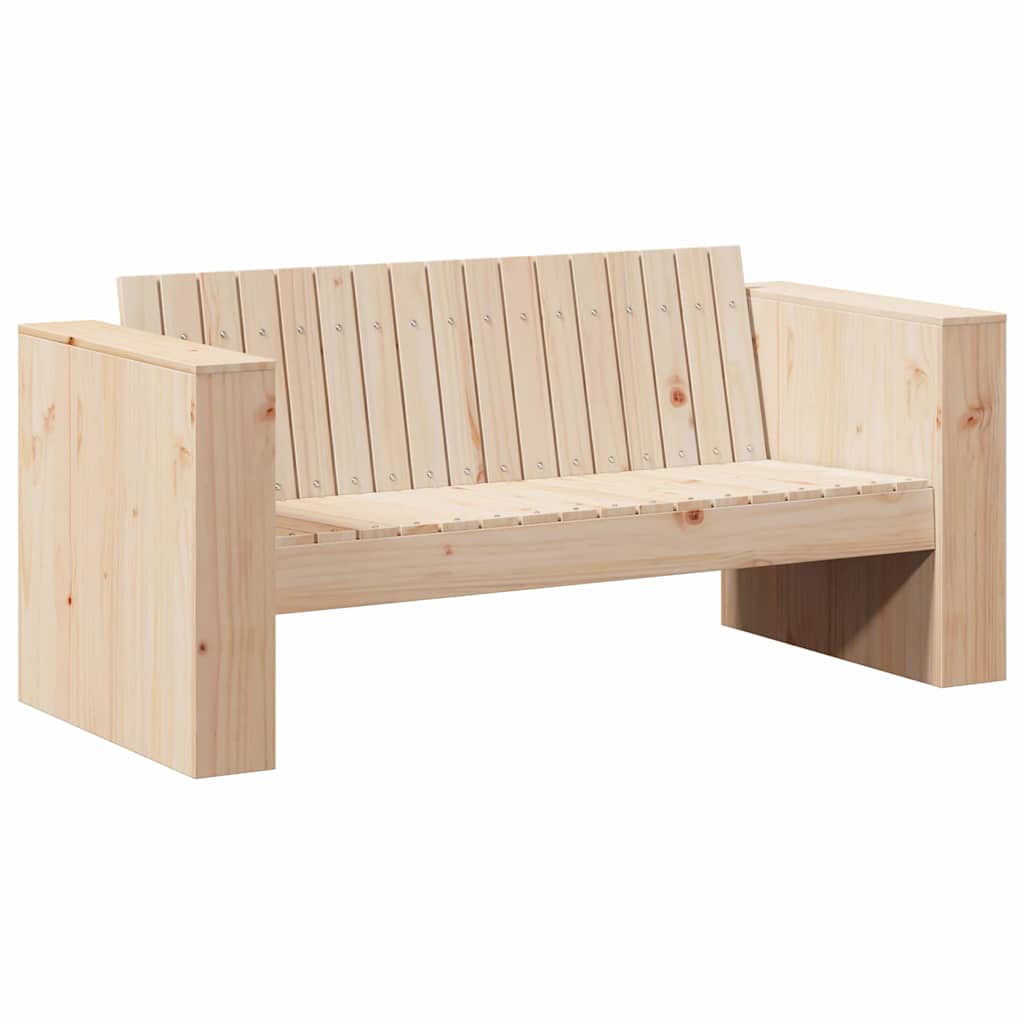 vidaXL Sofa Ogrodowa Naturalny 134 x 60 x 62 cm Lite drewno sosnowe
