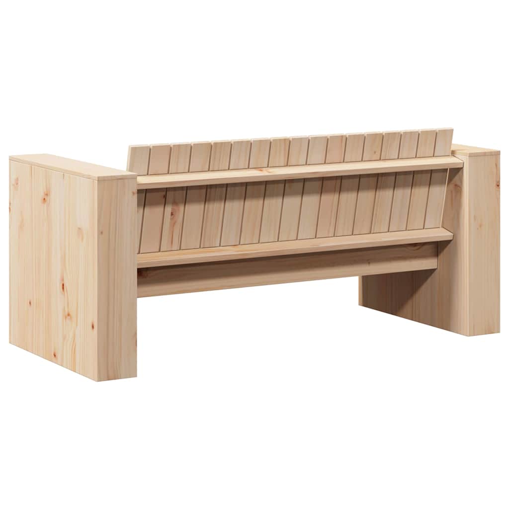 vidaXL Sofa Ogrodowa Naturalny 134 x 60 x 62 cm Lite drewno sosnowe