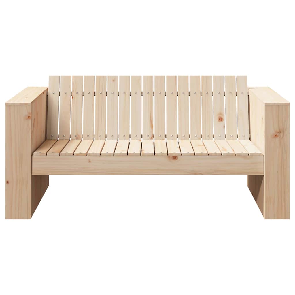 vidaXL Sofa Ogrodowa Naturalny 134 x 60 x 62 cm Lite drewno sosnowe