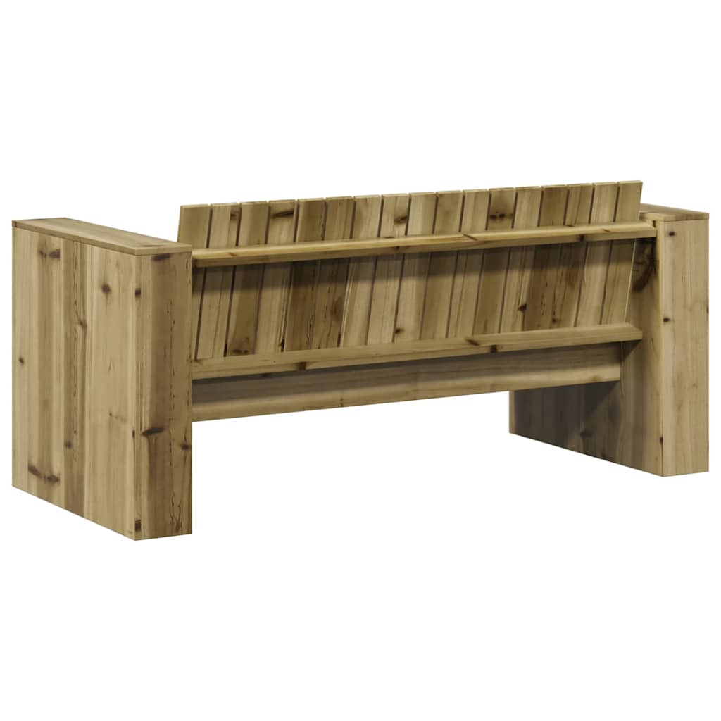 vidaXL Sofa Ogrodowa Zielony 134 x 60 x 62 cm Lite drewno sosnowe