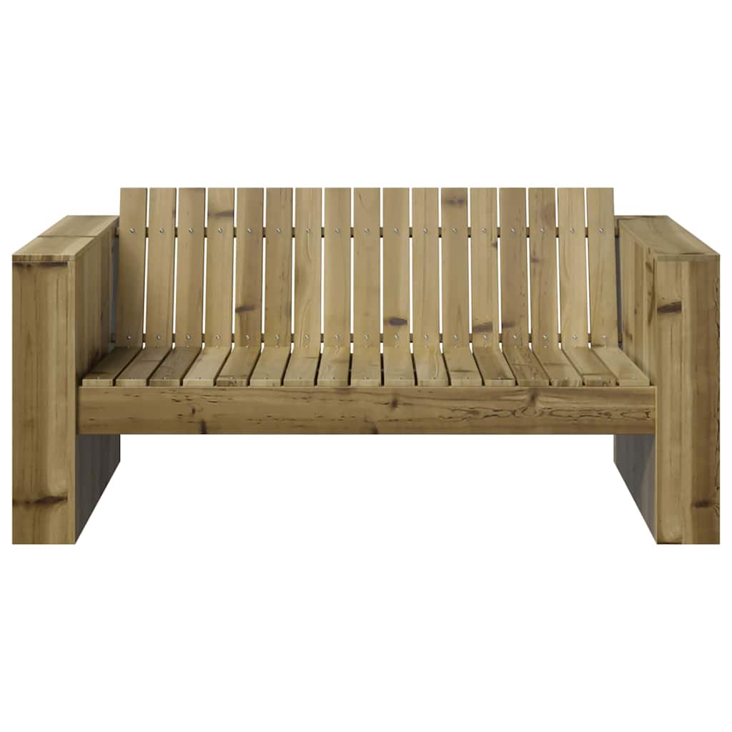 vidaXL Sofa Ogrodowa Zielony 134 x 60 x 62 cm Lite drewno sosnowe