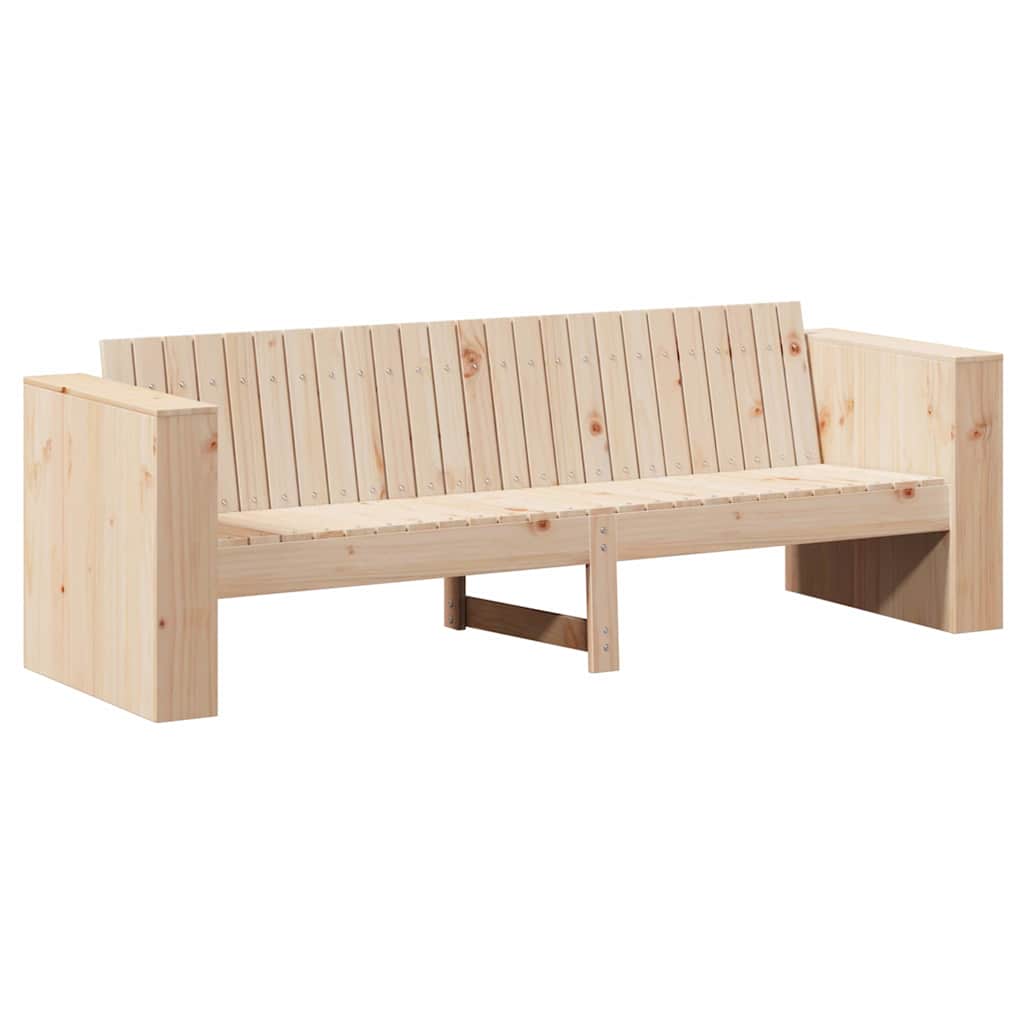 vidaXL Sofa Ogrodowa Naturalny 185,5 x 60 x 62 cm Lite drewno sosnowe