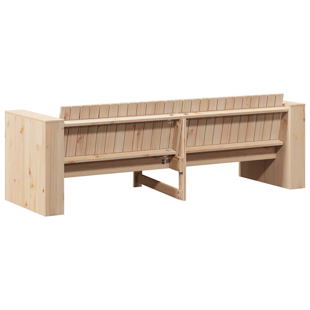 vidaXL Sofa Ogrodowa Naturalny 185,5 x 60 x 62 cm Lite drewno sosnowe