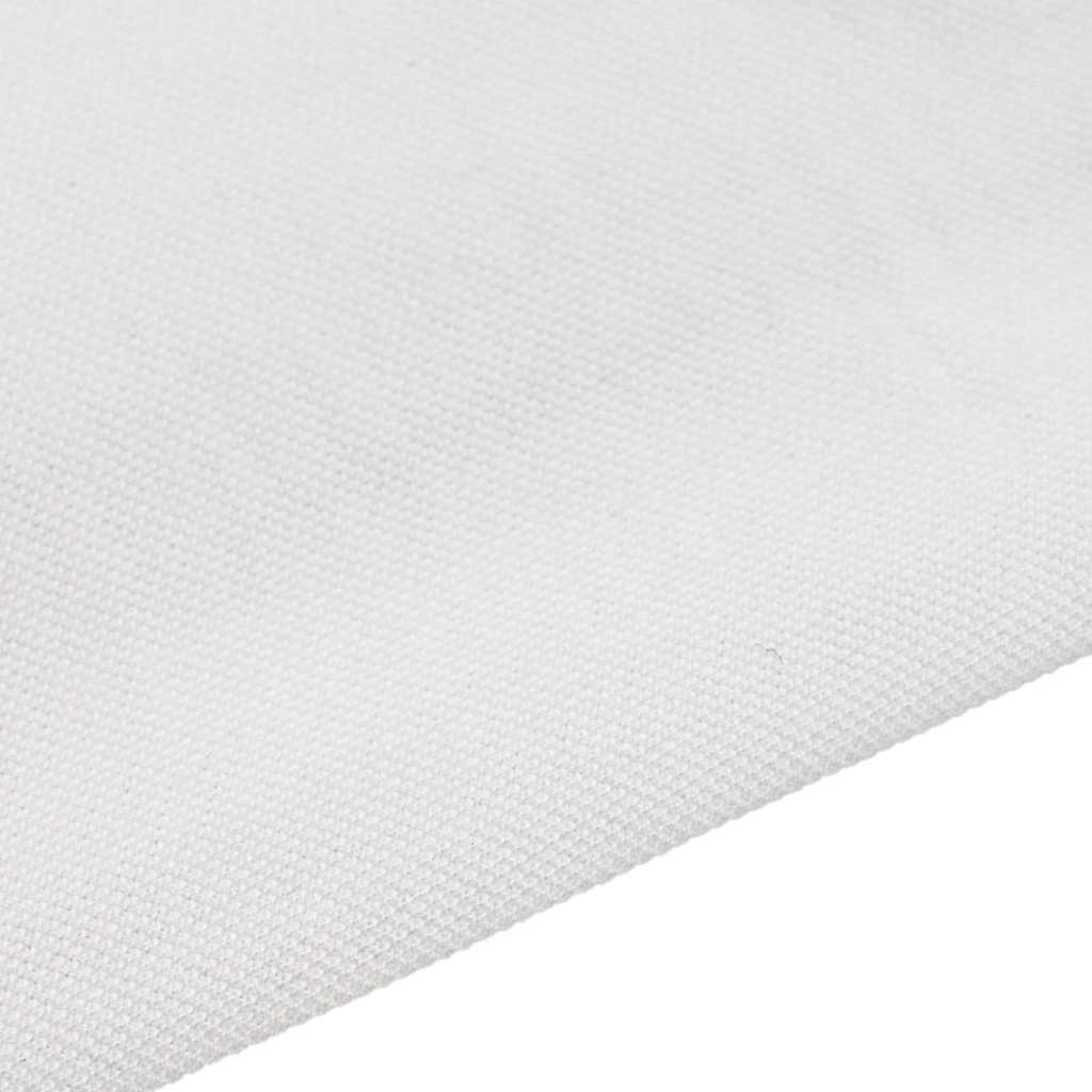 vidaXL Rura odpływowa Biały 16 x 1000 cm tkanina