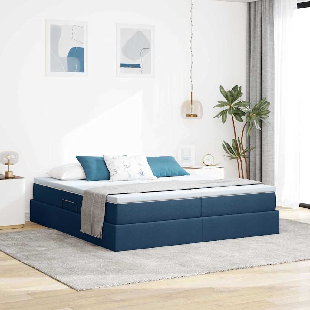 vidaXL Łóżko z miejscem na przechowywanie i materacem 180 x 200 cm