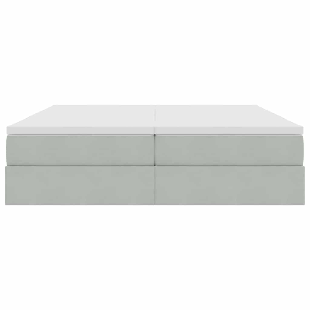 vidaXL Łóżko z miejscem na przechowywanie i materacem 200 x 200 cm
