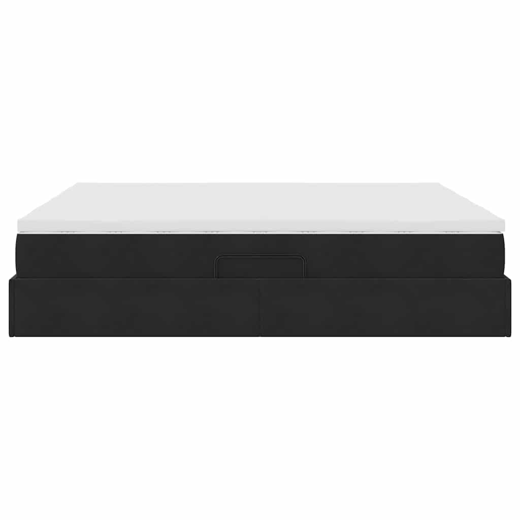 vidaXL Łóżko z miejscem na przechowywanie i materacem 200 x 200 cm