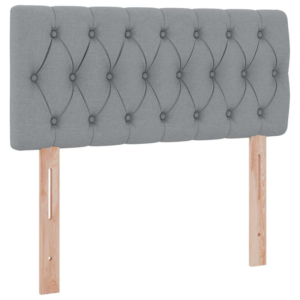 vidaXL Łóżko z miejscem na przechowywanie i materacem Jasnoszary