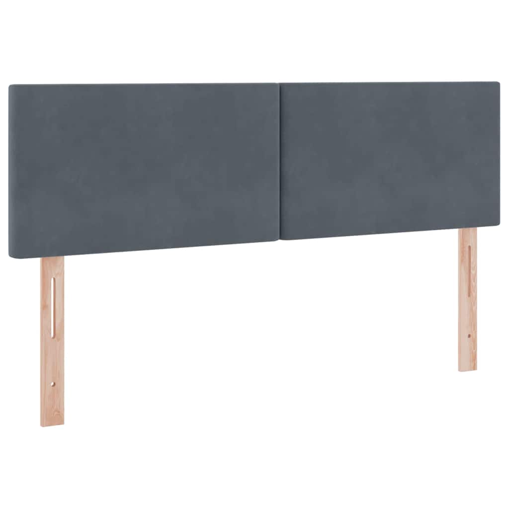 vidaXL Łóżko z miejscem do przechowywania Ciemnoszary 140 x 190 cm