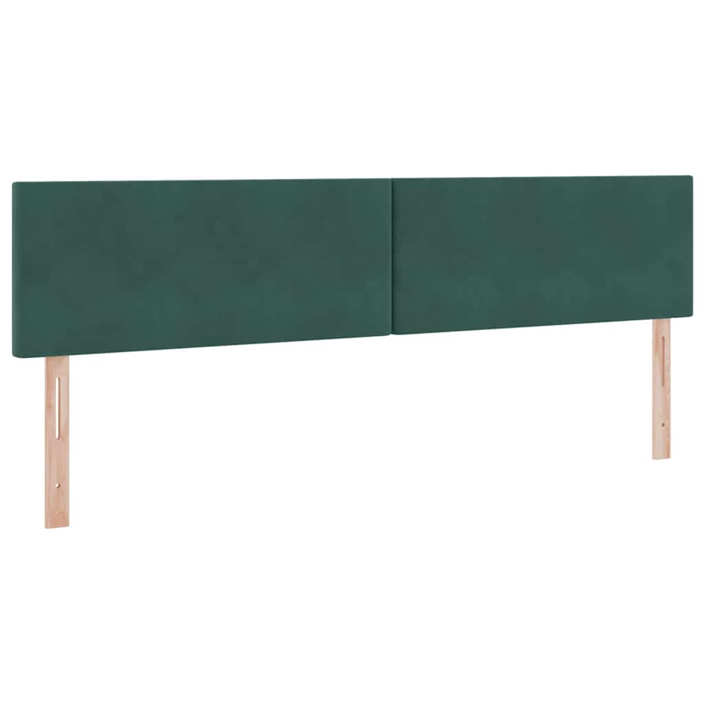 vidaXL Łóżko z miejscem do przechowywania Ciemna zieleń 200 x 200 cm
