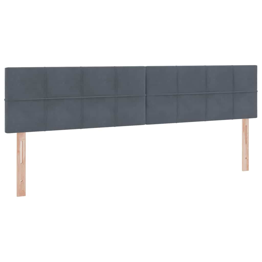 vidaXL Łóżko z miejscem do przechowywania Ciemnoszary 200 x 200 cm