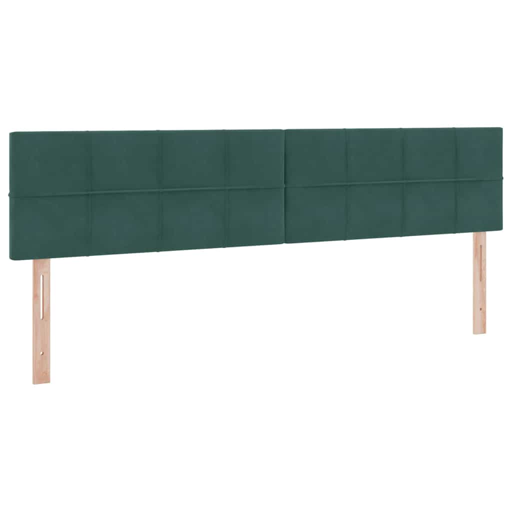 vidaXL Łóżko z miejscem do przechowywania Ciemna zieleń 200 x 200 cm