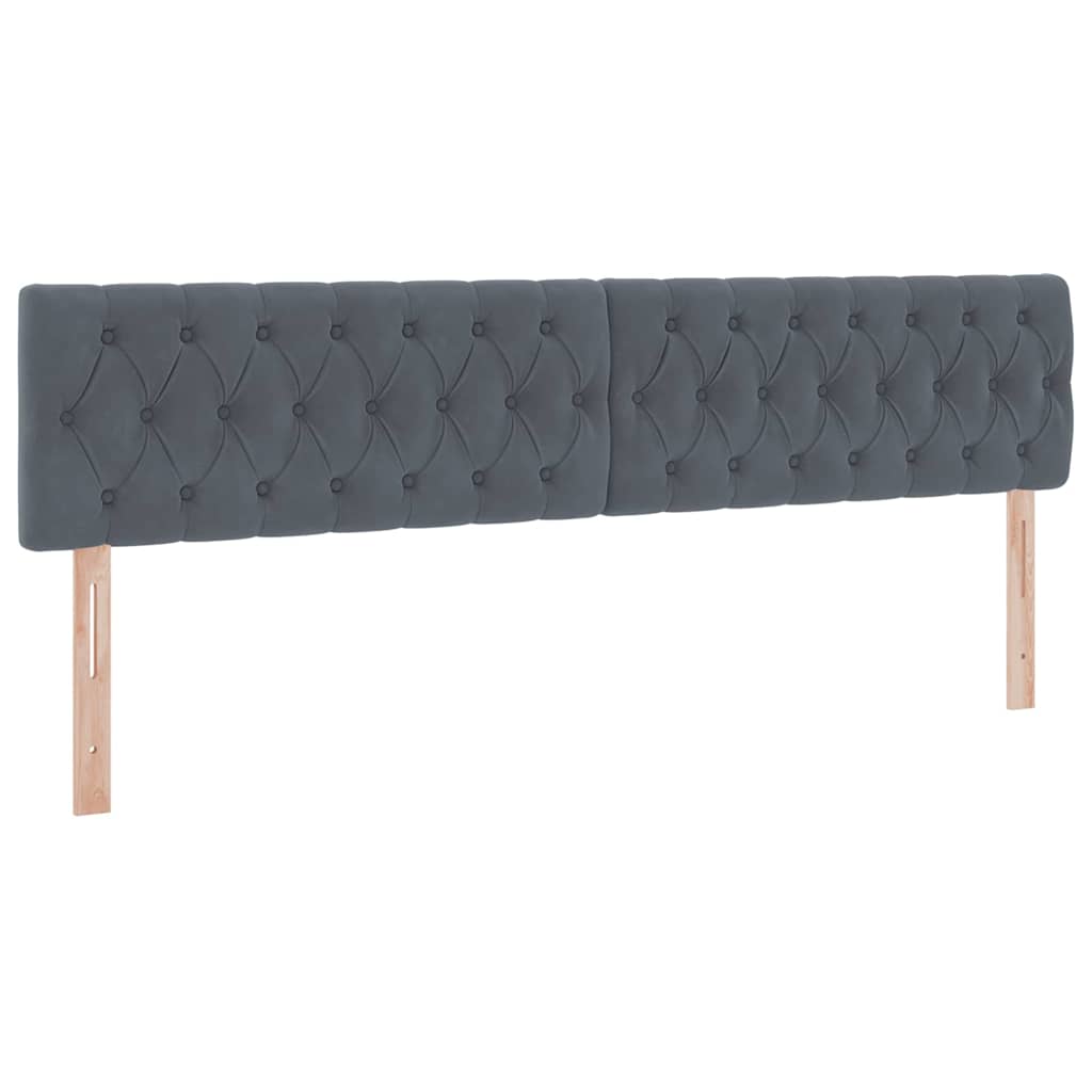vidaXL Łóżko z miejscem do przechowywania Ciemnoszary 200 x 200 cm