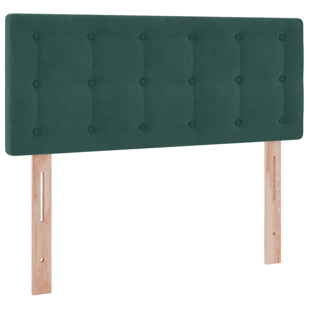 vidaXL Łóżko z miejscem do przechowywania Ciemna zieleń 120 x 200 cm