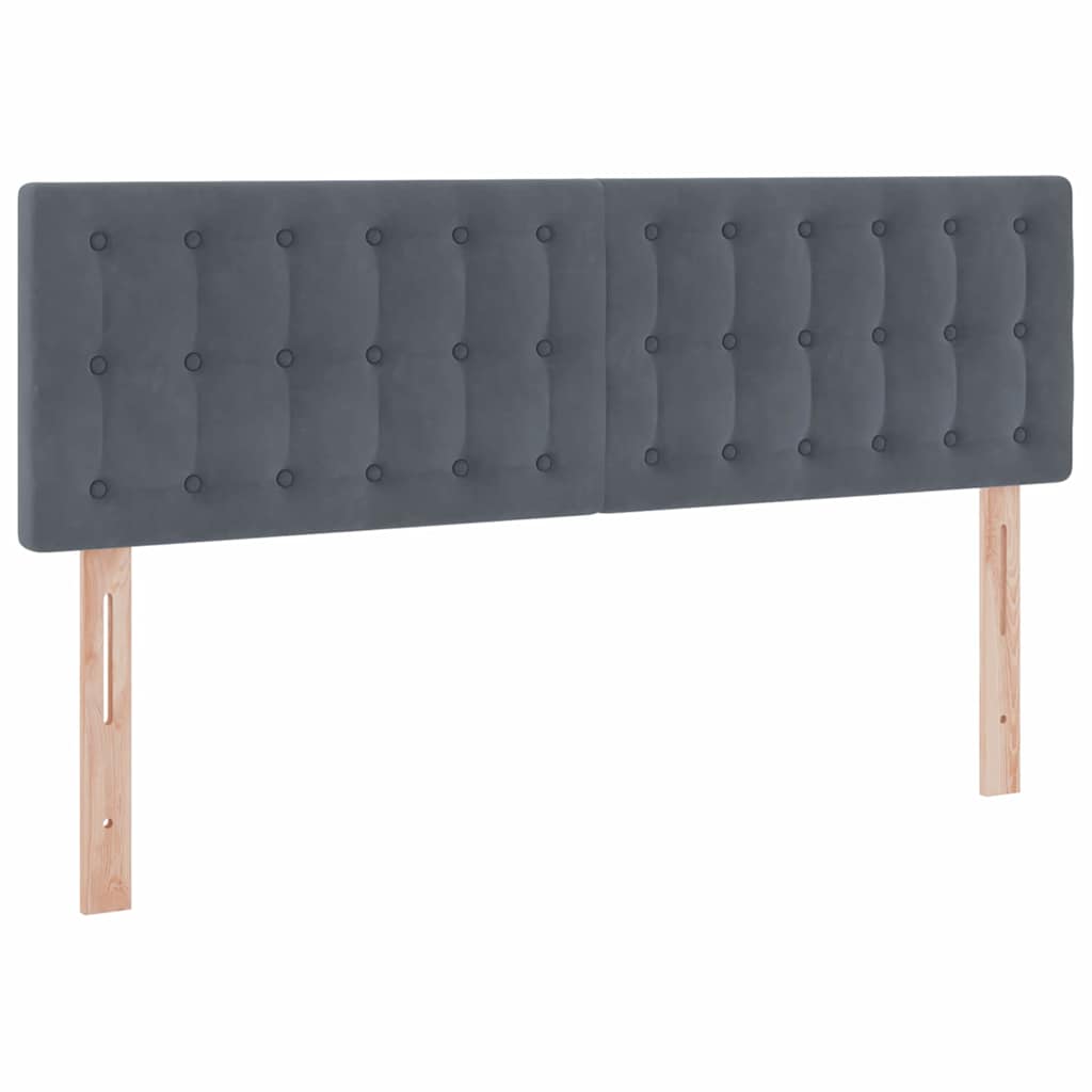 vidaXL Łóżko z miejscem do przechowywania Ciemnoszary 140 x 190 cm