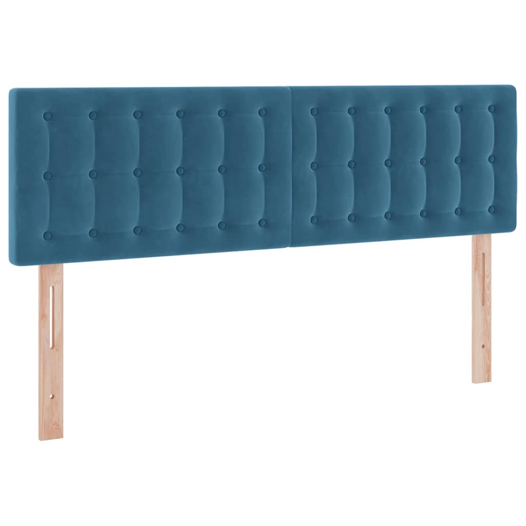 vidaXL Łóżko z miejscem do przechowywania Ciemnoniebieski 140 x 190 cm