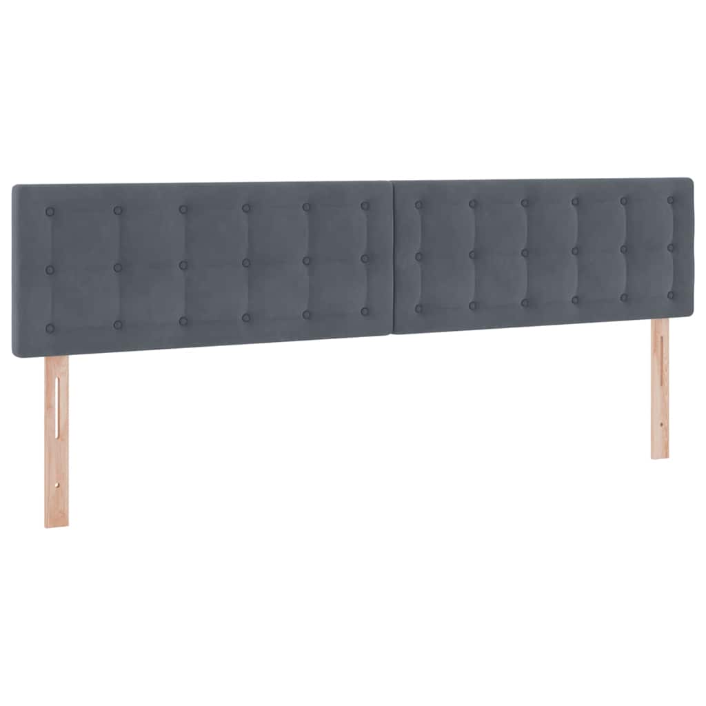 vidaXL Łóżko z miejscem do przechowywania Ciemnoszary 200 x 200 cm