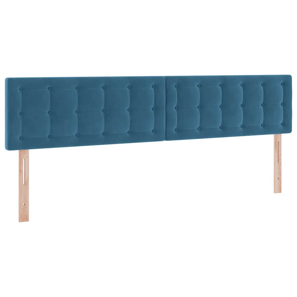 vidaXL Łóżko z miejscem do przechowywania Ciemnoniebieski 200 x 200 cm