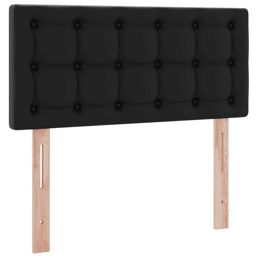 vidaXL Łóżko z miejscem na przechowywanie i LED Czarny 90 x 190 cm