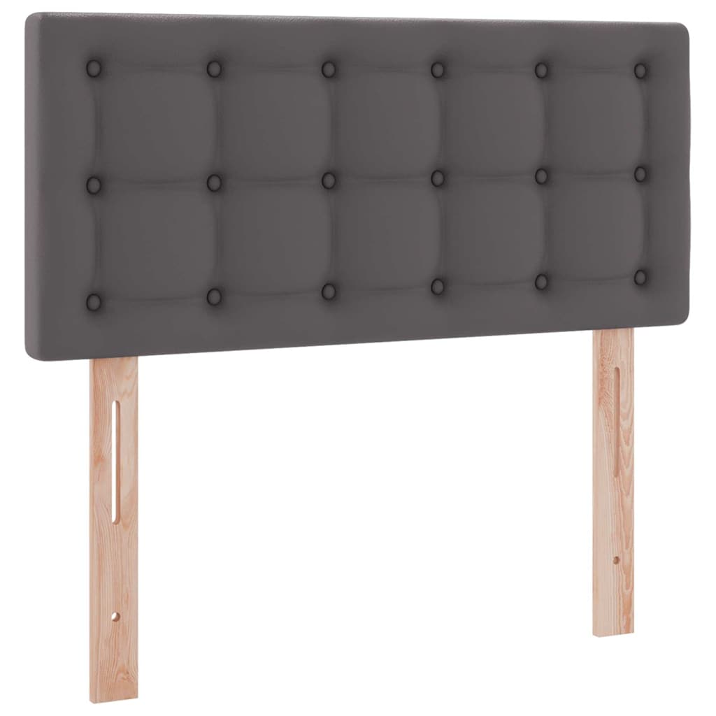 vidaXL Łóżko z miejscem na przechowywanie i LED Szary 100 x 200 cm