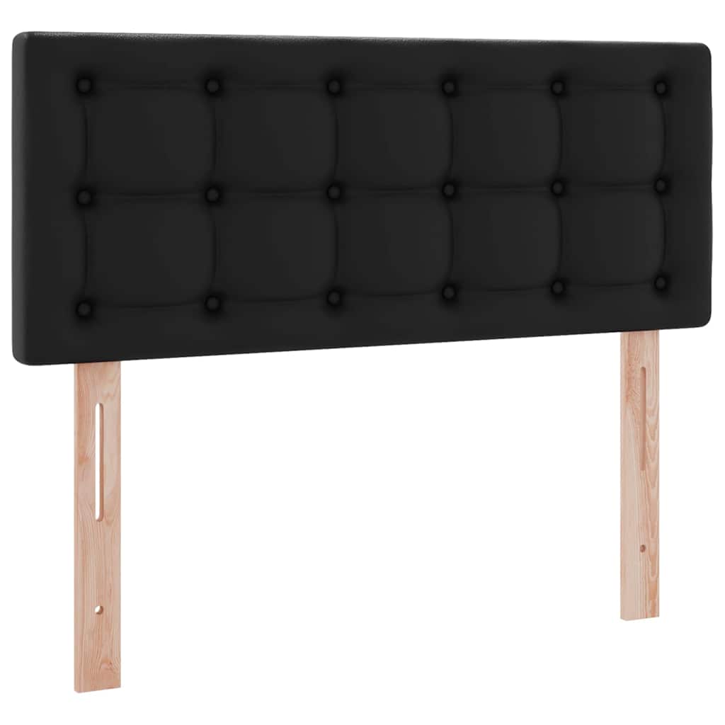 vidaXL Łóżko z miejscem na przechowywanie i LED Czarny 120 x 200 cm