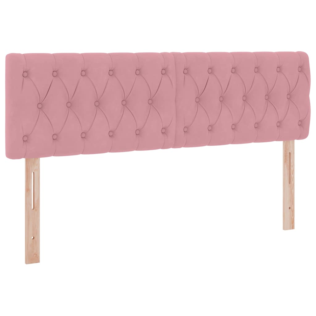 vidaXL Łóżko z funkcją przechowywania LED z materacem różowy