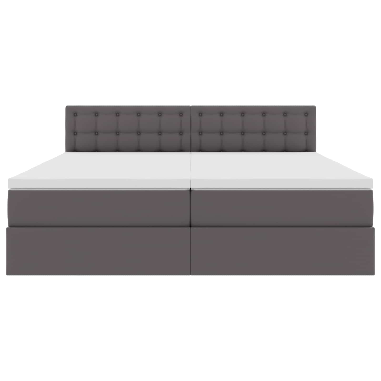 vidaXL Łóżko z miejscem na przechowywanie i LED Szary 180 x 200 cm