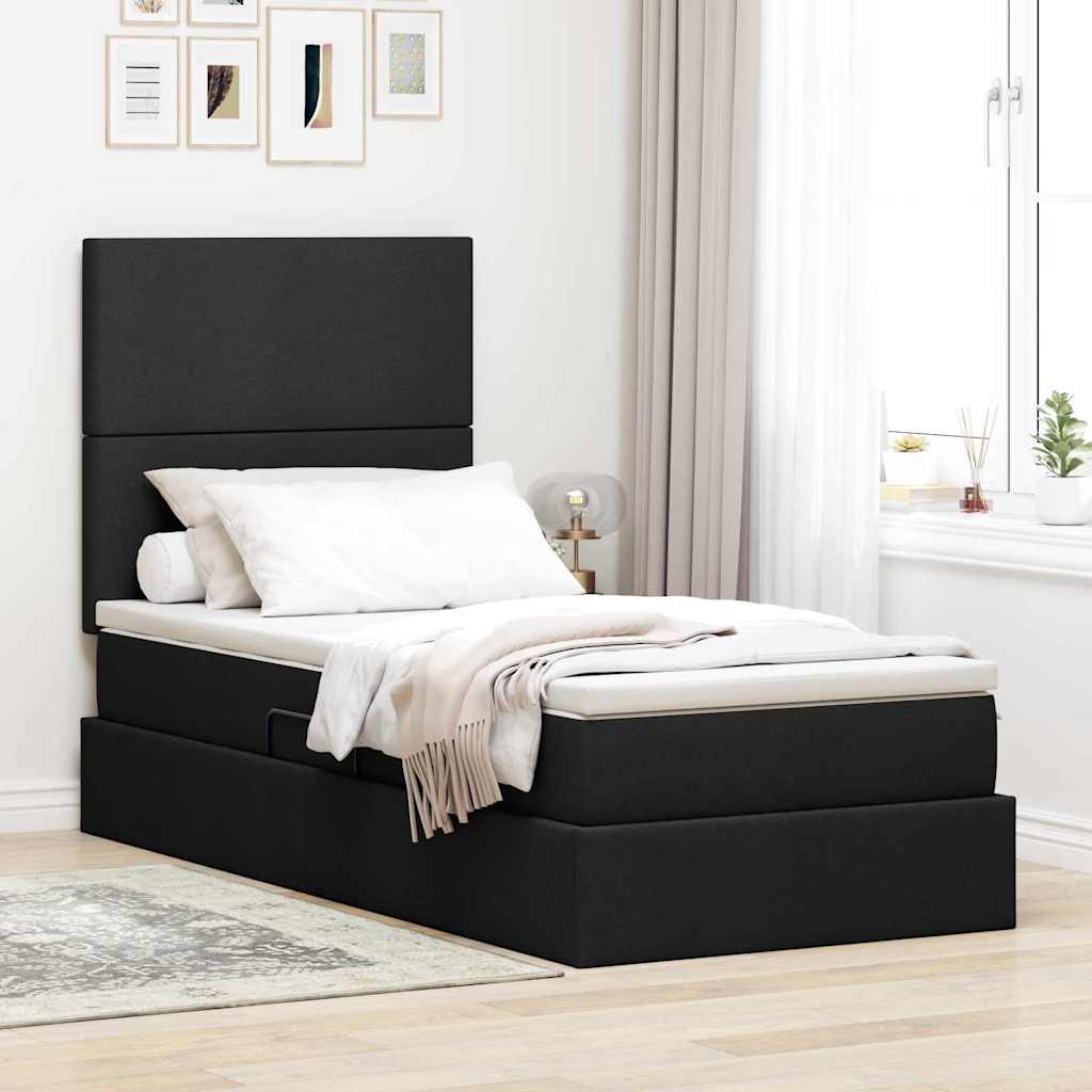 vidaXL Łóżko z miejscem na przechowywanie i materacem 100 x 200 cm