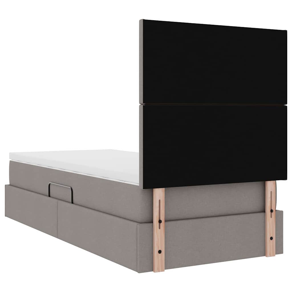vidaXL Łóżko z miejscem na przechowywanie i materacem 100 x 200 cm