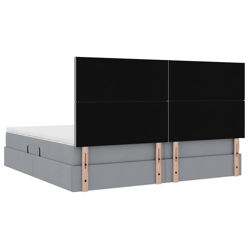 vidaXL Łóżko z miejscem na przechowywanie i materacem 200 x 200 cm