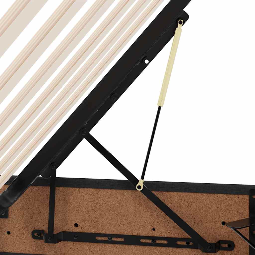 vidaXL Łóżko z miejscem na przechowywanie i materacem 200 x 200 cm