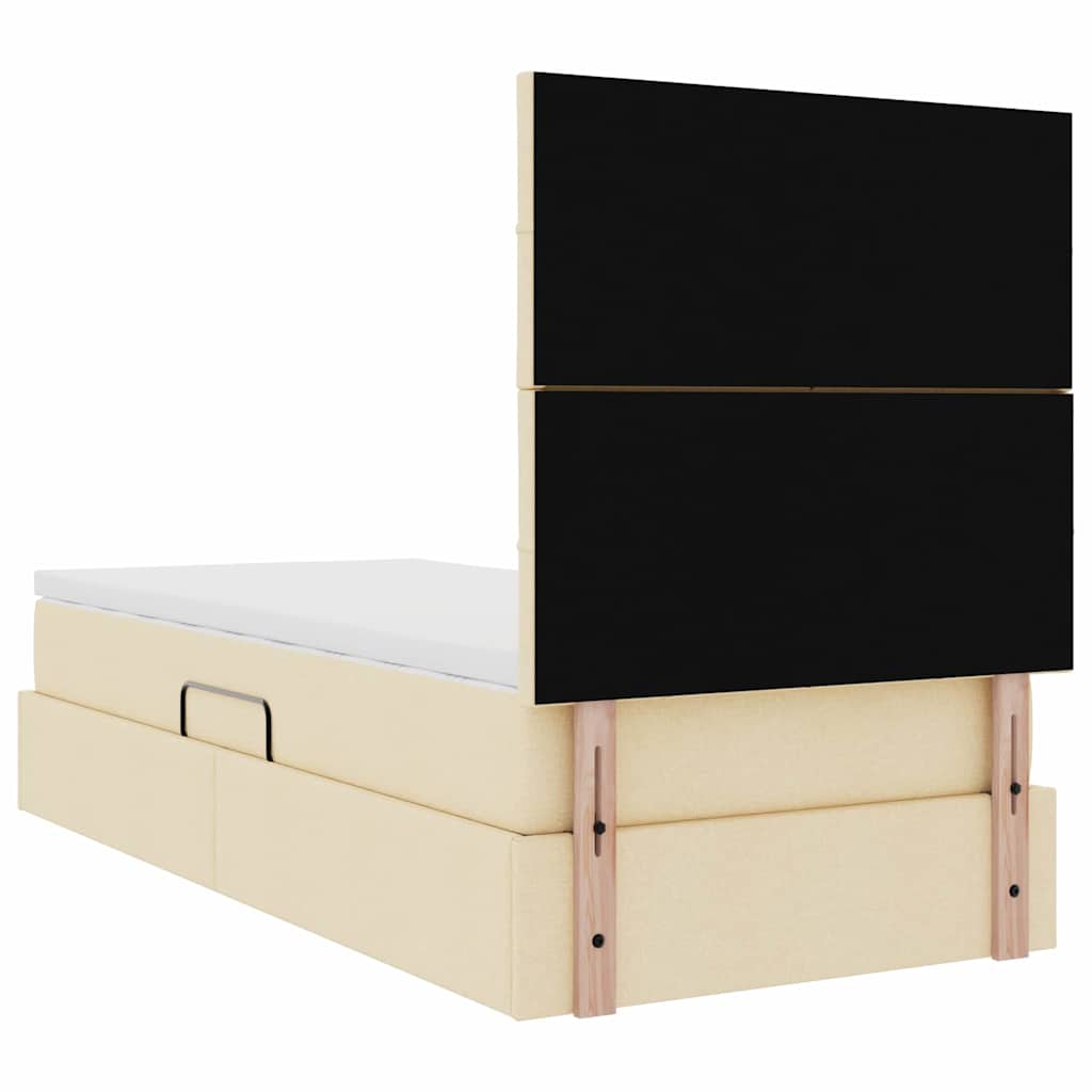 vidaXL Łóżko z miejscem na przechowywanie i materacem 90 x 190 cm