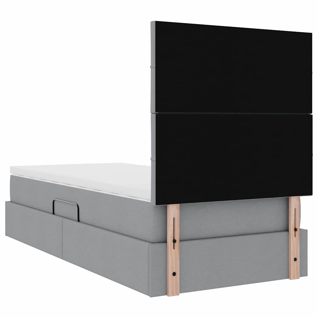 vidaXL Łóżko z miejscem na przechowywanie i materacem 100 x 200 cm