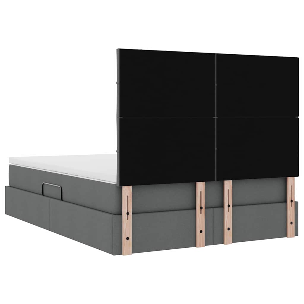vidaXL Łóżko z miejscem na przechowywanie i materacem 140 x 190 cm